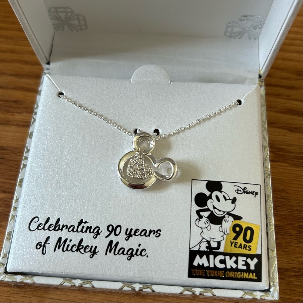 Disney Silver Mickey Mouse Necklace